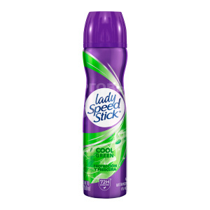 Дезодорант-антиперспирант женский Lady Speed Stick Cool Green Зеленая Свежесть, аэрозоль, 150 мл