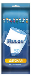 Бумага туалетная влажная детская Mon Rulon 50 шт.