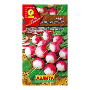 Семена АЭЛИТА редис Мульти-пульти, цп, 2 г