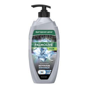 Гель для душа Palmolive Men 3 в 1 Экстремально освежающий Арктический ветер, мужской, 750 мл