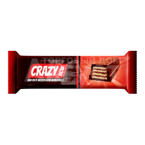 Вафли CRAZYWOW в молочном шоколаде, 35 г
