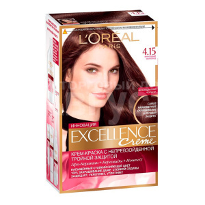 Краска для волос L'Oreal Excellence Creme тон 4.15, морозный шоколад