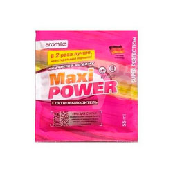 Гель для стирки Aromika Maxi Power Химчистка + Пятновыводитель, саше, 55 мл