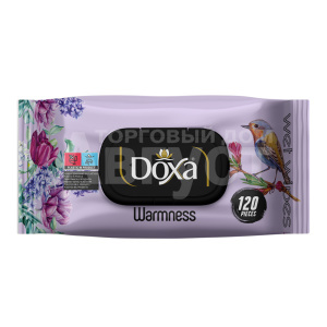 Влажные салфетки DOXA Теплота, клапан, 120 шт