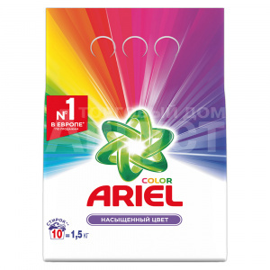 Стиральный порошок Ariel Color для цветного белья, автомат, 1,5 кг