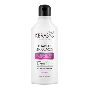 Шампунь Kerasys Repairing восстановление с аминокислотами и аргановым маслом, 180 мл