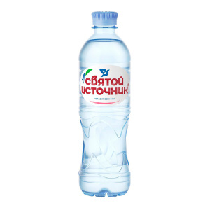 Вода негазированная питьевая Святой источник 0,5л пластиковая бутылка