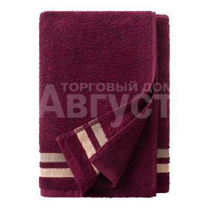 Полотенце махровое Самойловский Текстиль Исландия 761437 400г/м2 50*90 см, темно-бордовый