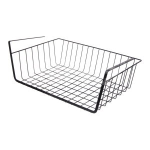 Полка SHV-24-2 большая телескопическая подвесная 48*24,5*14 см, металл, черный