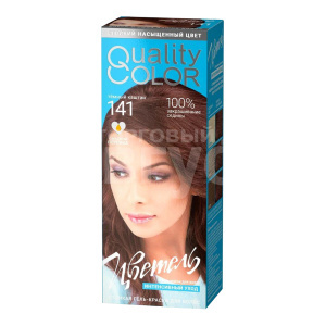 Гель-краска для волос Estel Цветель Vital Quality Color тон 141, темный каштан