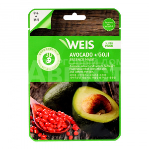 Маска для лица Weis Super Food с авокадо и ягодами годжи, 23 г