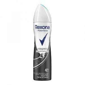 Дезодорант-антиперспирант женский Rexona Невидимая защита на черном и белом, спрей, 150 мл