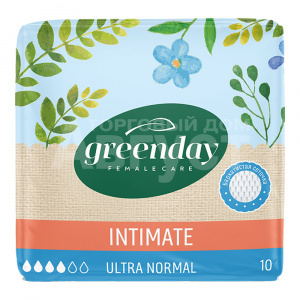 Прокладки гигиенические Green Day Intimate Ultra Normal Dry, 10 шт