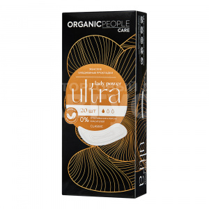 Прокладки ежедневные Organic People Ultra Classic, Lady Power, 20 шт