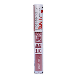 Помада для губ Triumf Cosmetics Magic Elixir суперстойкая, жидкая, матовая, Повседневный нюд, тон 102, 10 мл