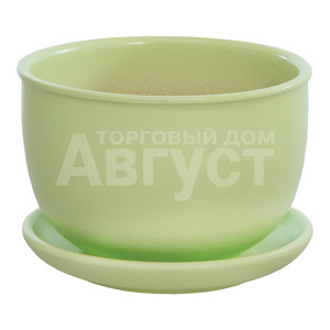 Кашпо BH-30-8 Бутон, керамика, нежно-салатовый, 0,5 л