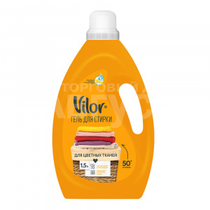 Гель для стирки Vilor из цветных тканей, 1,5 л
