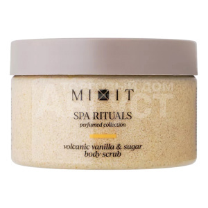 Кофейный сахарный скраб-суфле для тела Mixit Spa Rituals Volcanic Vanilla & Sugar Body Scrub Сахарный, омолаживает, разглаживает, успокаивает, 300 мл