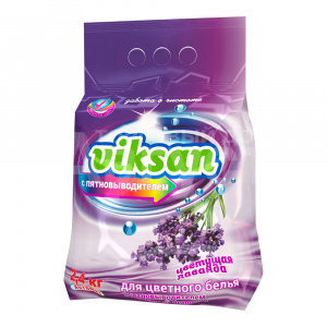 Стиральный порошок Viksan Лаванда, для цветного белья, автомат, 2,4 кг