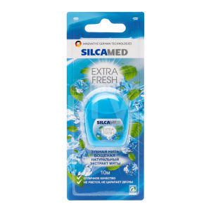 Зубная нить Silca Med Extra Fresh Экстракт мяты 10 м