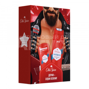 Набор подарочный Old Spice Whitewater (дезодорант - стик 50 мл + гель для душа 3 в 1 250 мл), мужской
