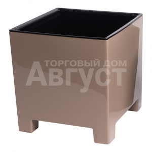 Кашпо НР14-90 Нард, пластиковое с вкладышем, фраппе, 2,1 л