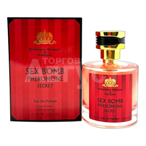 Туалетная вода Eau De Parfum Sex Bomb Pheromone Secret Горький миндаль, черная вишня, женская, 100 мл