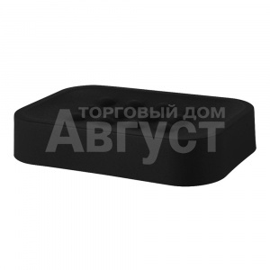 Мыльница Plast Team PT502510028 Black, 12,8*9*2,5 см, пластик