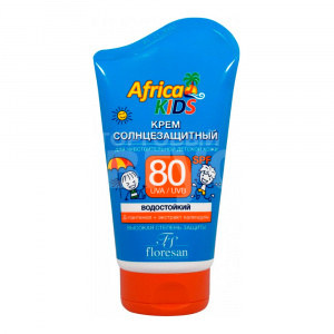 Крем для загара Floresan Africa Kids солнцезащитный для детей SPF 80, 100 мл