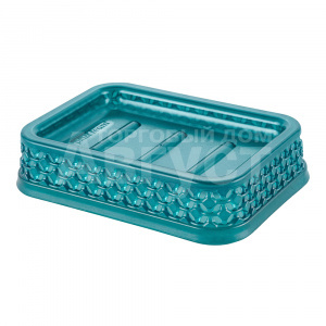 Мыльница Plast Team PT134610100 Neo Luxe, 13*9*3 см, пластик, изумрудный агат