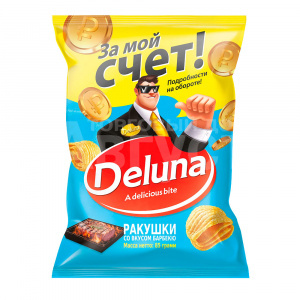 Чипсы Deluna кукурузные, со вкусом Барбекю, 85 г