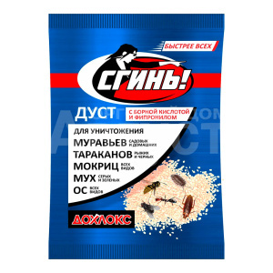 Инсектицид Дуст от тараканов, муравьев, мокриц, мух, ос, 50 г