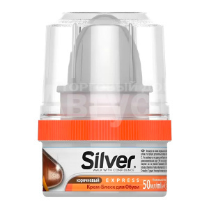 Крем для обуви Silver, коричневый, 50 мл