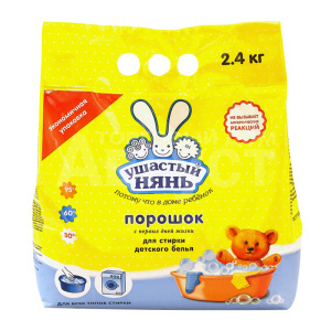 Стиральный порошок Ушастый нянь для детского белья, 2,4 кг