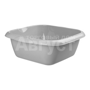 Таз пластиковый Etna 221221635/03 квадратный, универсальный, серый, 12 л