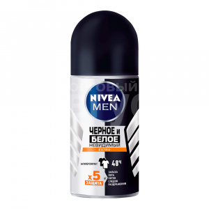 Дезодорант-антиперспирант мужской Nivea Men Extra Невидимая защита, ролик, 50 мл
