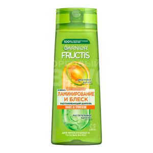 Шампунь-филлер Fructis Ламинирование и блеск, женский, 400 мл