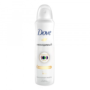Дезодорант-антиперспирант женский Dove Invisible Dry Невидимый, спрей, 150 мл