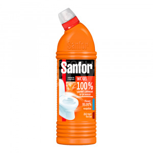 Чистящее средство Sanfor WC Super Power гель для туалета, флакон, 750 мл