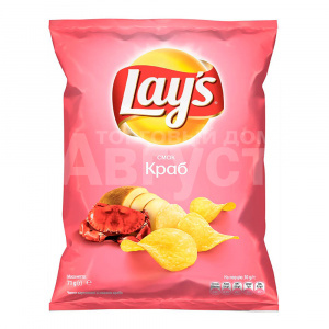 Чипсы Lays Краб, 70 г