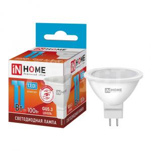 Лампа светодиодная IN HOME LED-JCDR-VC 11Вт 230В GU5.3 4000К 990Лм белый свет