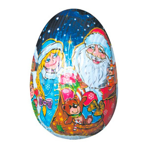 Шоколадная фигурка яйцо Новогодняя сказка, 50 г