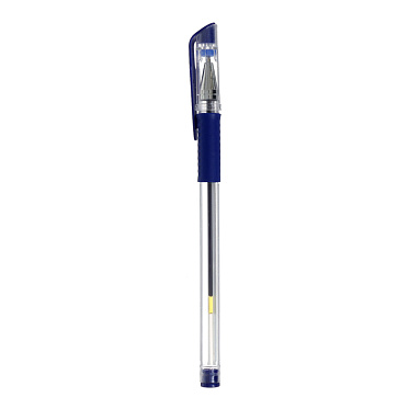 Ручка гелевая LANCER 1264119 0,5 мм, прозрачный корпу, синий