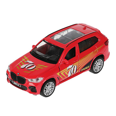 Машина X5-12SLSRT-RD Технопарк BMW X5 M-SPORT двери багаж открываются, 12 см, металл