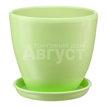 Кашпо BH-30-2 Бутон, керами, нежно-салатовый, 2,4 л