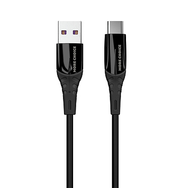Дата-кабель для зарядки MoreChoice K32Sa USB для Type-C 3.0A, черный, 1 м