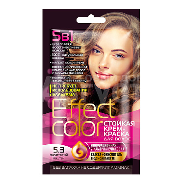 Краска для волос Effect color 5.3 Золотисто - каштановый