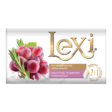 Крем-мыло Lexi Виноград, розмарин, масло ши, 140 г