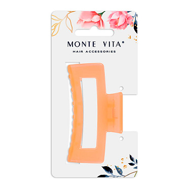 Краб для волос 457004 soft-touch, Monte Vita 8,5 см, в ассортименте