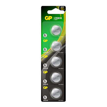 Батарейка Greenini Professional Lithium CR2016, отрывной блистер, 1 шт